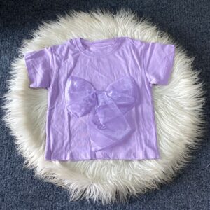 Lilac Top with Bow
