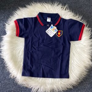 Navy blue polo shirt