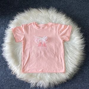 Pink Top with Bow