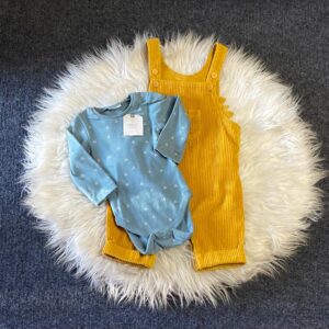 Yellow Dungrees with blue inner