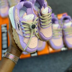 Purple and pink sneakers