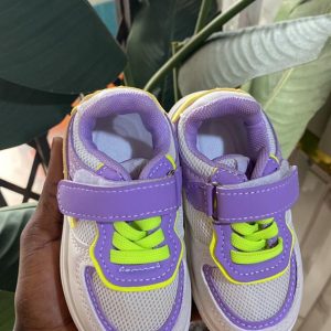 Purple sneakers