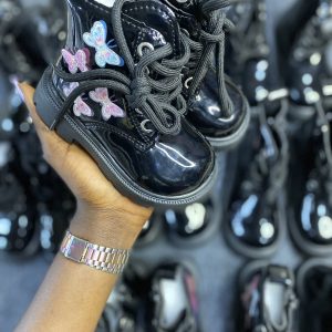 High top black boot sneaker
