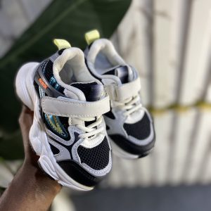 Black and white sneakers