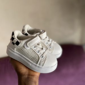 Black and white sneakers