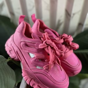 All pink sneakers