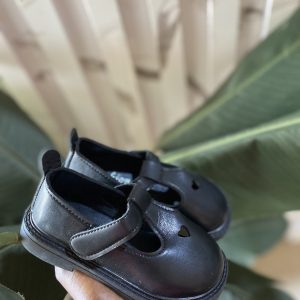 Red carton Girls school shoe