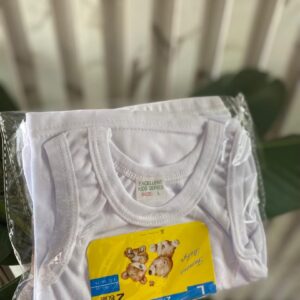 Unisex White singlet and pant